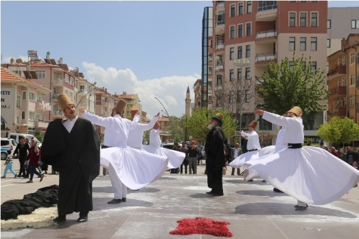 HZ. MEVLANA TEMSİLİ TÖRENLE KARAMAN’DAN UĞURLANDI