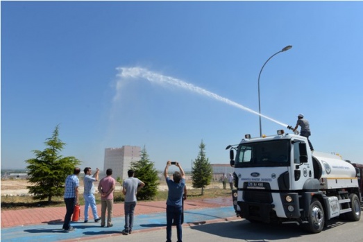 KMÜ PERSONELİ YANGIN TATBİKATINA KATILDI