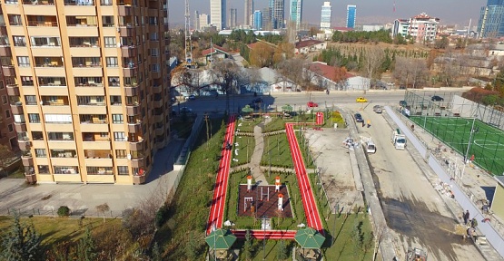 Ankara Çukurambar'da görme engellilere özel park