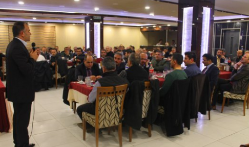 Karaman'da İl Müdürü Sultanoğlu onuruna veda yemeği verildi