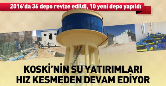 Konya'da KOSKİ su yatırımları devam ediyor