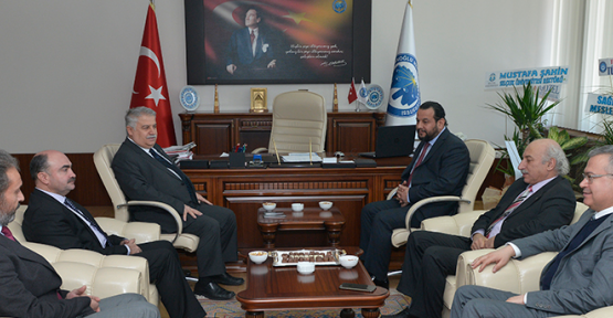 Rektör Prof. Dr. Mehmet Akgül'ü ziyaret ettiler