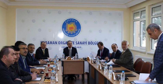Karaman'da OSB Müteşebbis Heyeti Toplandı