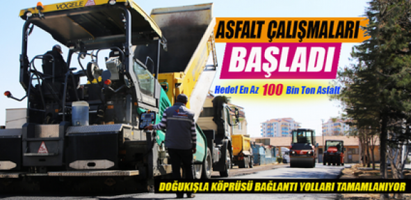 Karaman'da asfalt çalışmaları başladı