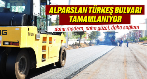 Karaman'da Alparslan Türkeş Bulvarı çalışmaları bitiyor
