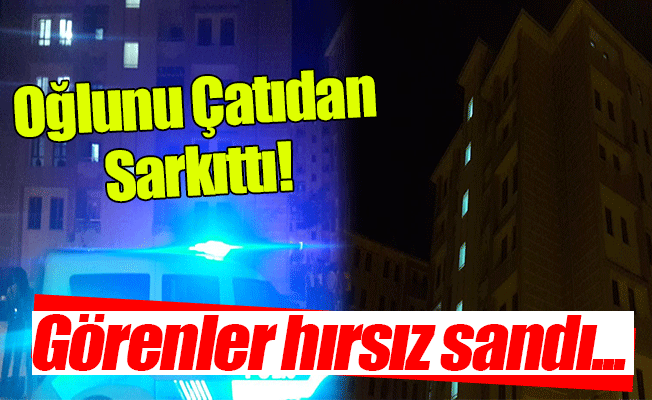 Oğlunu Çatıdan Sarkıttı!