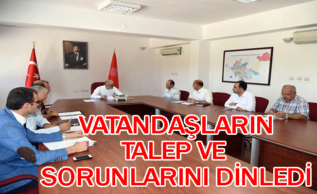 Vatandaşların Talep Ve Sorunlarını Dinledi