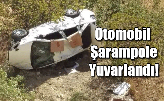 Otomobil Şarampole Yuvarlandı!