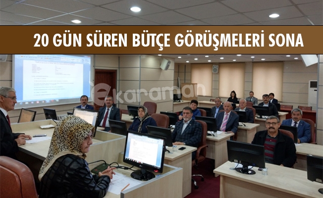 20 GÜN SÜREN BÜTÇE GÖRÜŞMELERİ SONA ERDİ 20 GÜN SÜREN BÜTÇE GÖRÜŞMELERİ SONA ERDİ