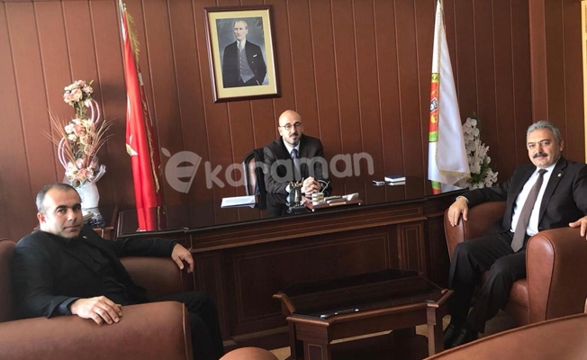 Karaman Ziraat Odasından Baro Başkanına Ziyaret Karaman Ziraat Odasından Baro Başkanına Ziyaret