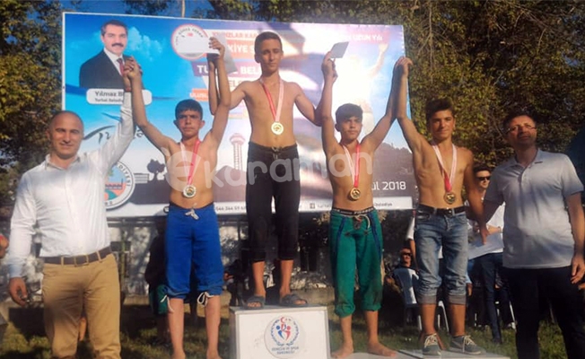 KARAKUCAK GÜREŞİNDE ALTIN MADALYA YASİN SEVER’İN