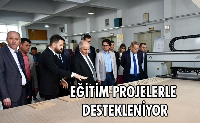 EĞİTİM PROJELERLE DESTEKLENİYOR EĞİTİM PROJELERLE DESTEKLENİYOR