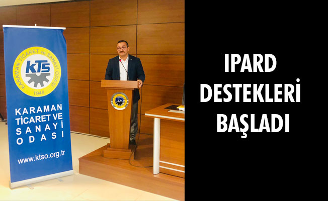 IPARD DESTEKLERİ BAŞLADI