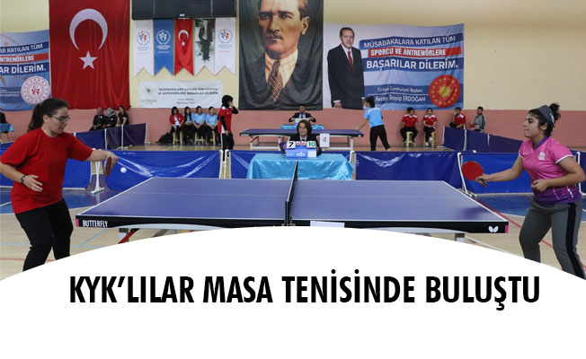 KYK’LILAR MASA TENİSİNDE BULUŞTU