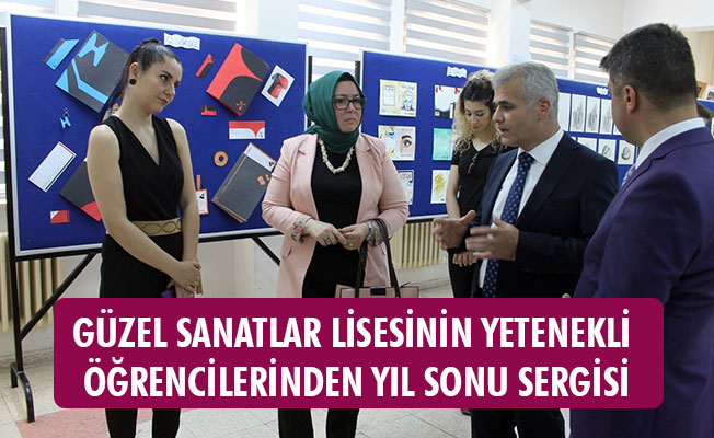 GÜZEL SANATLAR LİSESİNİN YETENEKLİ ÖĞRENCİLERİNDEN YIL SONU SERGİSİ