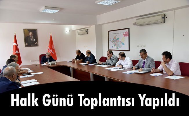 Halk Günü Toplantısı Yapıldı