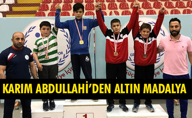 KARIM ABDULLAHİ’DEN ALTIN MADALYA KARIM ABDULLAHİ’DEN ALTIN MADALYA