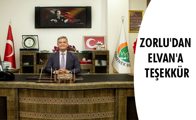 ZORLU'DAN ELVAN'A TEŞEKKÜR