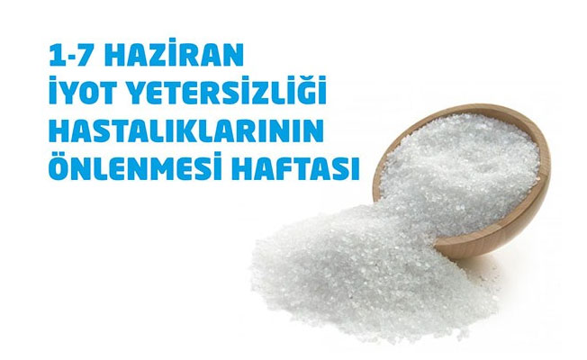1-7 HAZİRAN İYOT YETERSİZLİĞİ HASTALIKLARININ ÖNLENMESİ HAFTASI 1-7 HAZİRAN İYOT YETERSİZLİĞİ HASTALIKLARININ ÖNLENMESİ HAFTASI