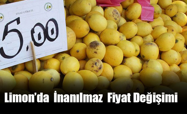 LİMONDA İNANILMAZ FİYAT DEĞİŞİMİ!