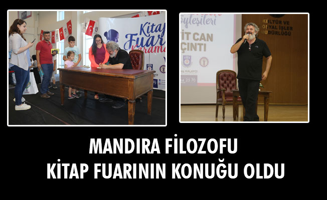 MANDIRA FİLOZOFU KİTAP FUARININ KONUĞU OLDU