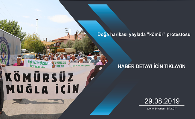 Doğa harikası yaylada "kömür" protestosu