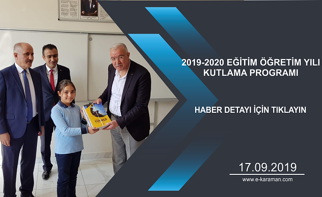 2019-2020 EĞİTİM ÖĞRETİM YILI KUTLAMA PROGRAMI