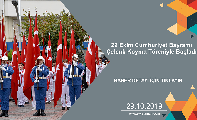 29 Ekim Cumhuriyet Bayramı Çelenk Koyma Töreniyle Başladı