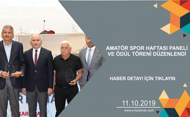 AMATÖR SPOR HAFTASI PANELİ VE ÖDÜL TÖRENİ DÜZENLENDİ