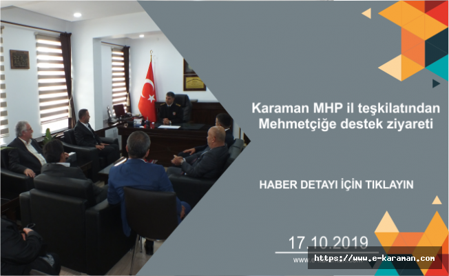 Karaman MHP il teşkilatından Mehmetçiğe destek ziyareti