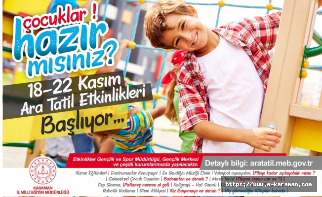 İl Müdürü Çalışkan, Ara Tatile İlişkin Bilgiler Verdi