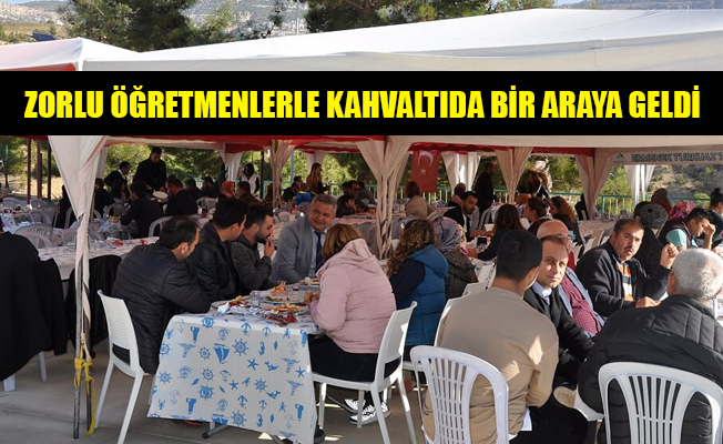 ZORLU ÖĞRETMENLERLE KAHVALTIDA BİR ARAYA GELDİ ZORLU ÖĞRETMENLERLE KAHVALTIDA BİR ARAYA GELDİ