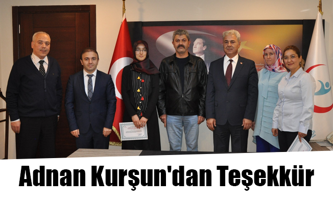 Adnan Kurşun'dan Teşekkür