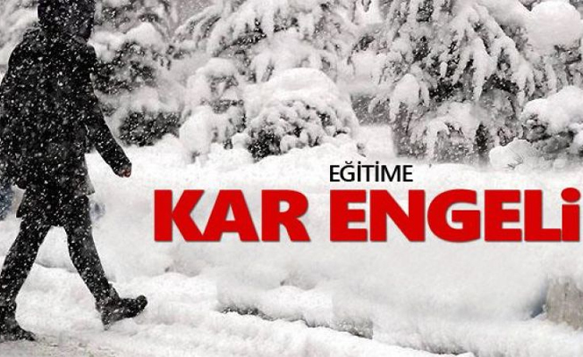 KARAMAN'DA EĞİTİME KAR ENGELİ