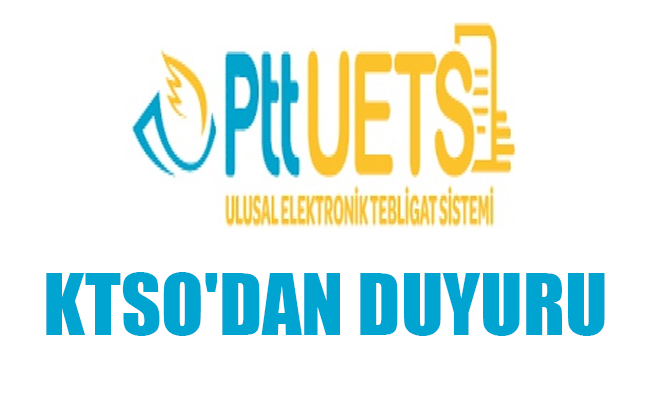 KTSO'DAN DUYURU KTSO'DAN DUYURU