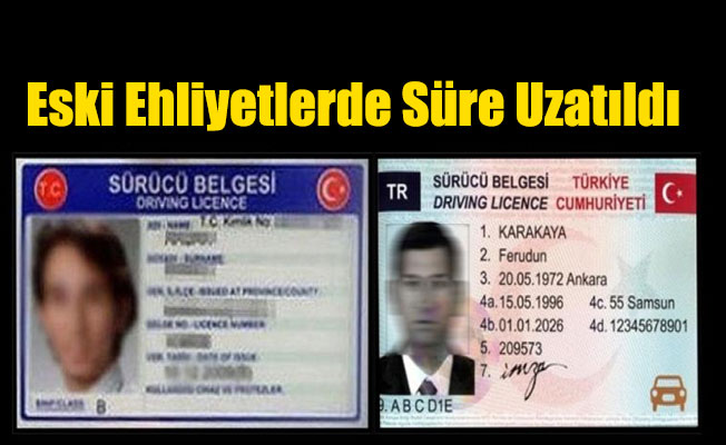 Eski Ehliyetlerde Süre Uzatıldı