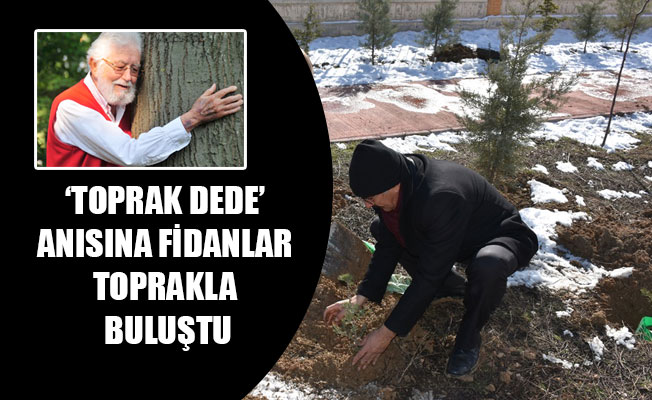 ‘TOPRAK DEDE’ ANISINA FİDANLAR TOPRAKLA BULUŞTU