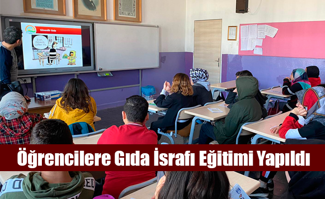 Öğrencilere Gıda İsrafı Eğitimi Yapıldı