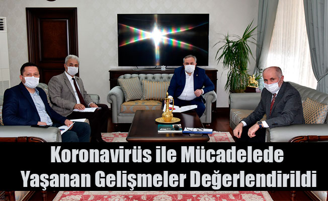 Koronavirüs ile Mücadelede Yaşanan Gelişmeler Değerlendirildi Koronavirüs ile Mücadelede Yaşanan Gelişmeler Değerlendirildi