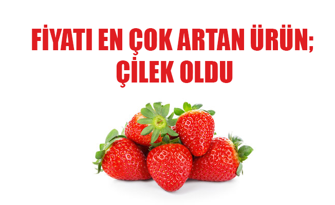 FİYATI EN ÇOK ARTAN ÜRÜN; ÇİLEK OLDU