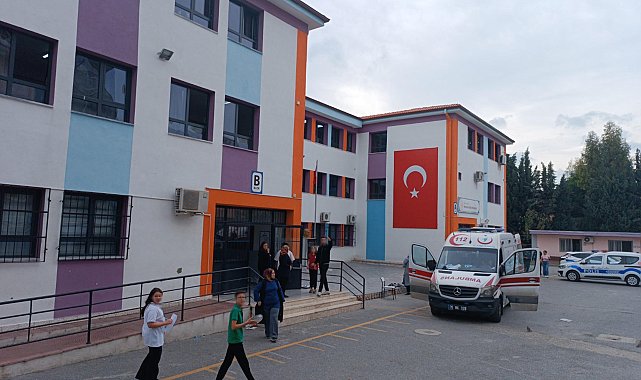 15 öğrenci yangın tüpündeki kimyevi tozdan etkilendi