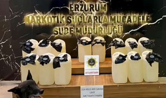 'Magnum' yakıt deposuna tepki verdi, 224 kilo 400 gram likit metamfetamin ele geçirildi: 3 tutuklama