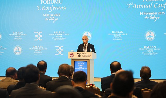 Anayasa Mahkemesi Başkanı Özkaya: Balkanlara özgü bir anayasal dayanışma modeli ortaya çıkacak
