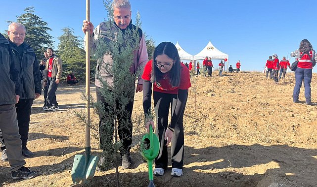 Ankara'da orman şehidi Onarıcı ve Arslan için hatıra ormanı