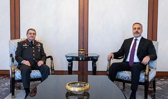 Bakan Fidan, Genelkurmay Başkanı Orgeneral Bayraktaroğlu'nu kabul etti