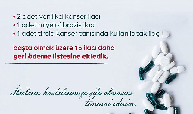 Bakan Işıkhan: 15 ilacı daha geri ödeme listesine aldık