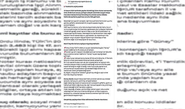 Bakanlıktan, Ordu'da sürekli işçi alımı kurası sonrasında gündeme gelen iddialara açıklama