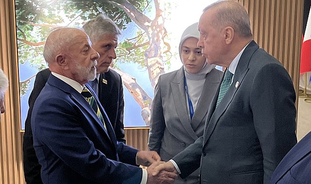 Cumhurbaşkanı Erdoğan, Brezilya Devlet Başkanı Silva ile bir araya geldi