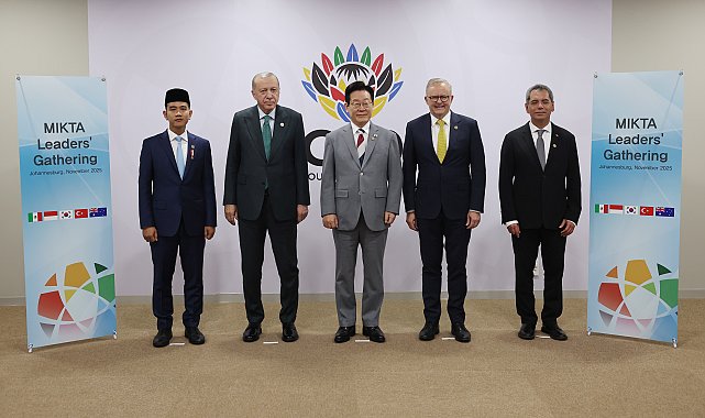 Cumhurbaşkanı Erdoğan, MIKTA üyesi ülkelerin liderleriyle bir araya geldi