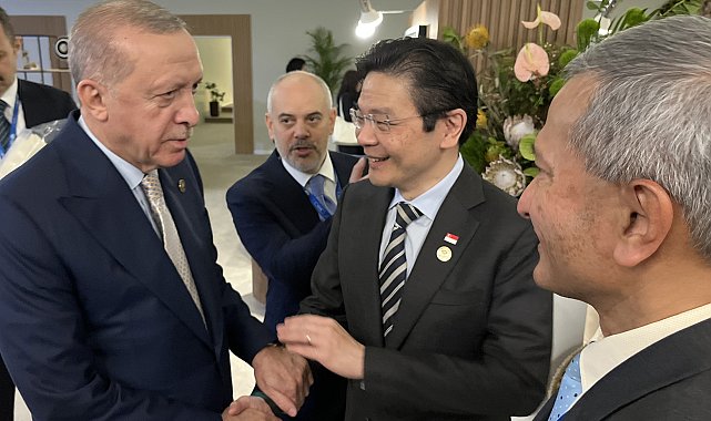 Cumhurbaşkanı Erdoğan, Singapur Başbakanı Wong ile görüştü